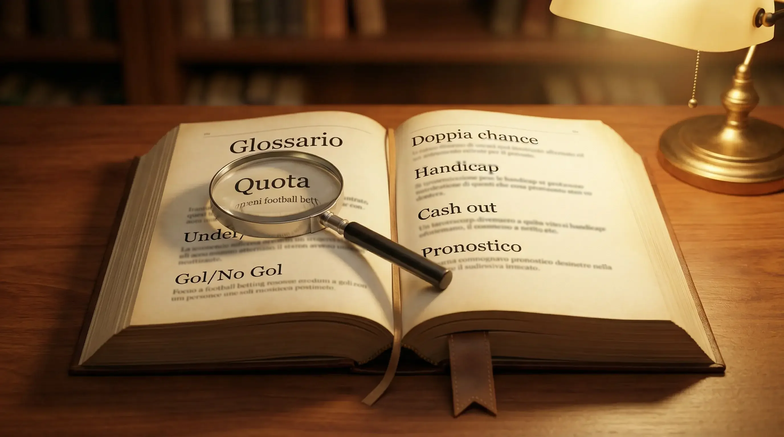 Glossario scommesse calcio: tutti i termini del betting