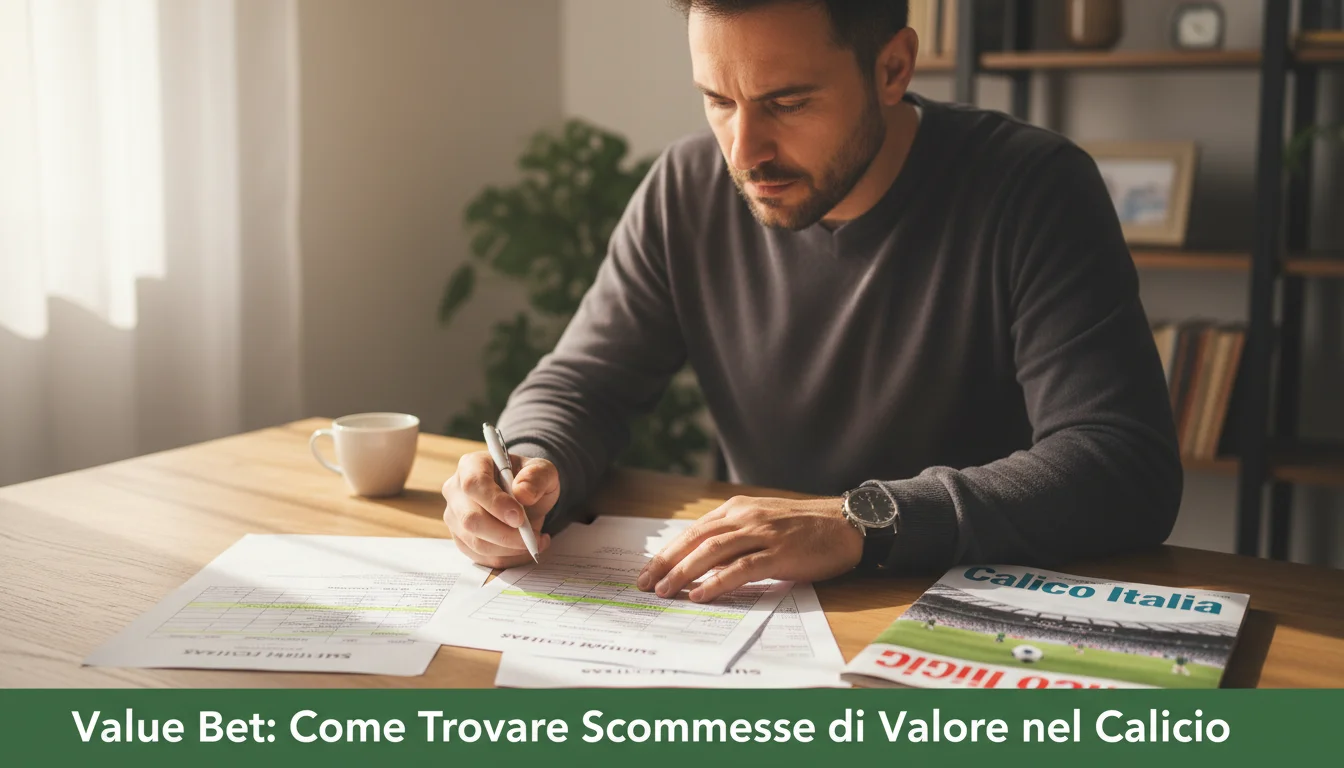 Value bet calcio: analisi scommesse di valore